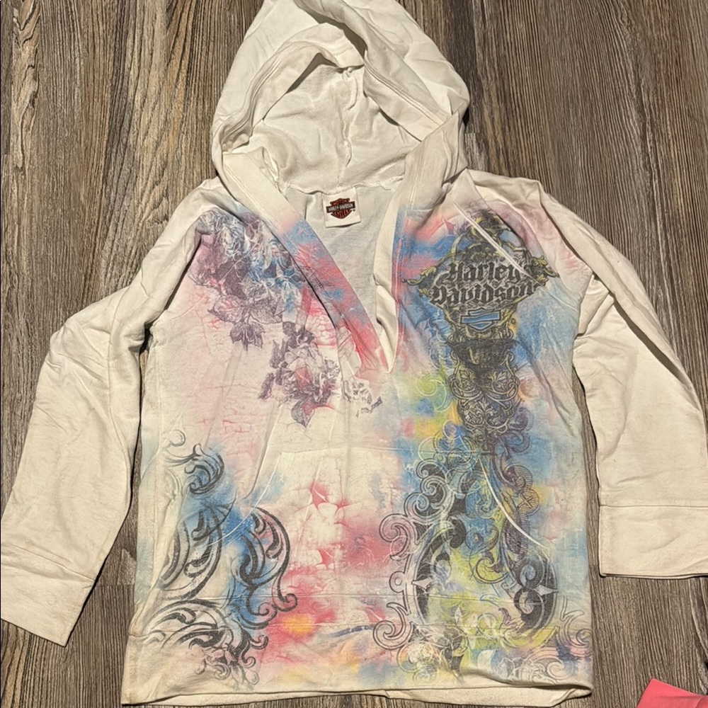 Womens harley davidsonGraphic Hoodie- Multicolor